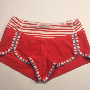 Lululemon Waldo stripe race shorts
